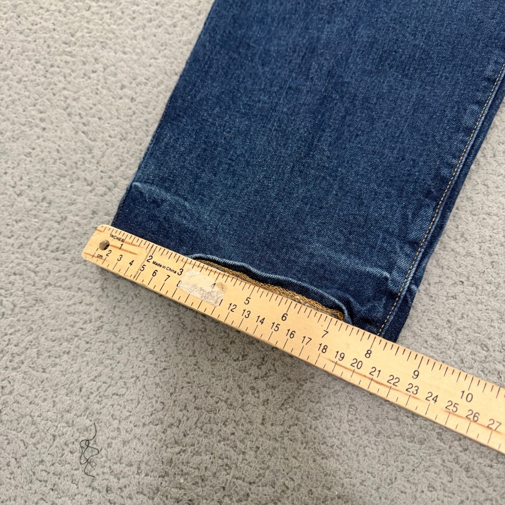 Old Navy OG Loose High Rise Straight Leg Blue Jeans Womens 16 Tall Medium Wash - Picture 10 of 12